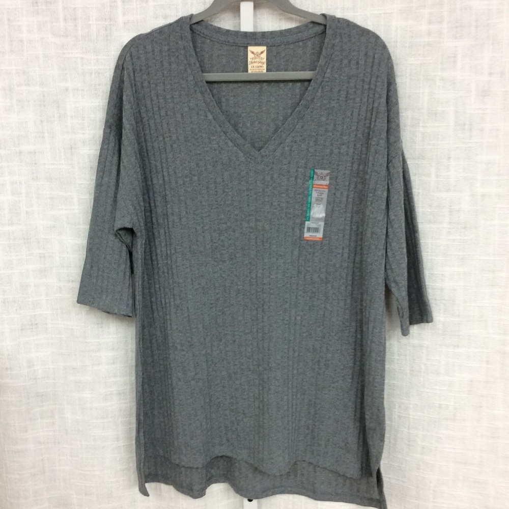 Faded Glory 3/4 Sleeves Sweater Knit 1X (16W)